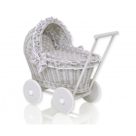 Wicker dolls pram Doll prams