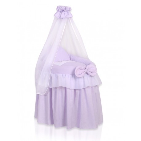 Wicker dolls crib Little Princess violet
