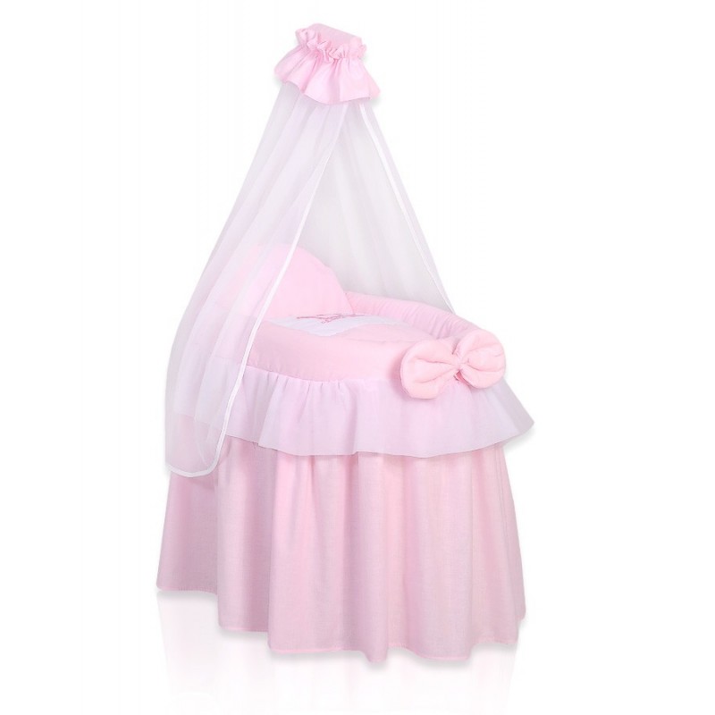Wicker dolls crib Little Princess pink Doll cribs