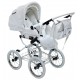Classic pram 3 in 1 Isabell White Lethrette Collection