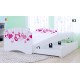 Trundle bed Happy Collection with roll-out drawer and 2 mattresses 160x80 cm