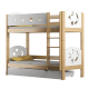 Solid pine wood bunk bed Luna 160x80 cm