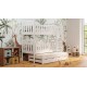 Solid pine wood bunk bed Sofia 160x80 cm