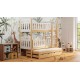 Solid pine wood bunk bed Sofia 160x80 cm