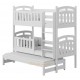 Solid pine wood bunk bed Sofia 200x90 cm