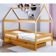 Solid pine wood bed House 180x80 cm