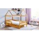 Solid pine wood bed House 180x90 cm