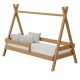 Solid pine wood junior bed TIPI 160x80 cm