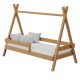 Solid pine wood bed TIPI 190x90 cm
