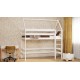 Solid pine wood loft bed mezzanine House 160x80 cm