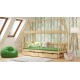 Solid pine wood junior daybed House 160x80 cm