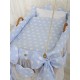 Hanging wicker baby crib