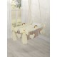 Hanging wicker baby crib