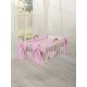 Hanging wicker baby crib cradle