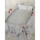 Hanging wicker baby crib cradle