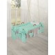 Hanging wicker baby crib cradle