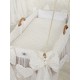 Hanging wicker baby crib cradle