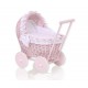 Wicker dolls pram