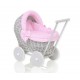 Wicker dolls pram