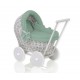 Wicker dolls pram