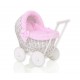 Wicker dolls pram