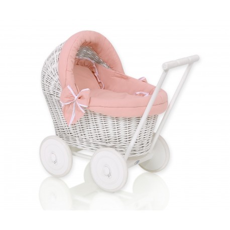 Wicker dolls pram