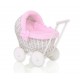 Wicker dolls pram