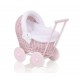 Wicker dolls pram