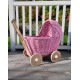 Wicker dolls pram