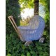 Wicker dolls pram