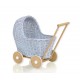 Wicker dolls pram