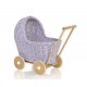 Wicker dolls pram