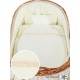 Wicker crib cradle moses basket Carine - Cream