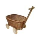 Wicker toy wagon