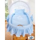 Wicker Crib Glamour - Blue