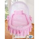 Wicker Crib Glamour - Pink-White
