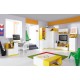 Loft bed mid sleeper bed with desk Mobby 200x90 cm