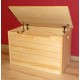 Solid wood chest for toys