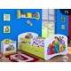 Toddler junior bed Happy Green Collection with drawer and mattress