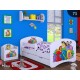 Toddler junior bed Happy Collection for Girls with drawer and mattress