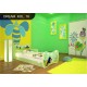 Toddler junior bed Green Dreams Collection with drawer and mattress