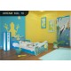 Toddler junior bed Blue Dreams Collection with drawer and mattress