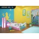 Toddler junior bed Pink Dreams Collection with drawer and mattress