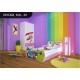 Toddler junior bed Pink Dreams Collection with drawer and mattress