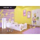 Toddler junior bed White Dreams Collection with drawer and mattress