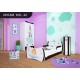 Toddler junior bed Walnut Dreams Collection with drawer and mattress