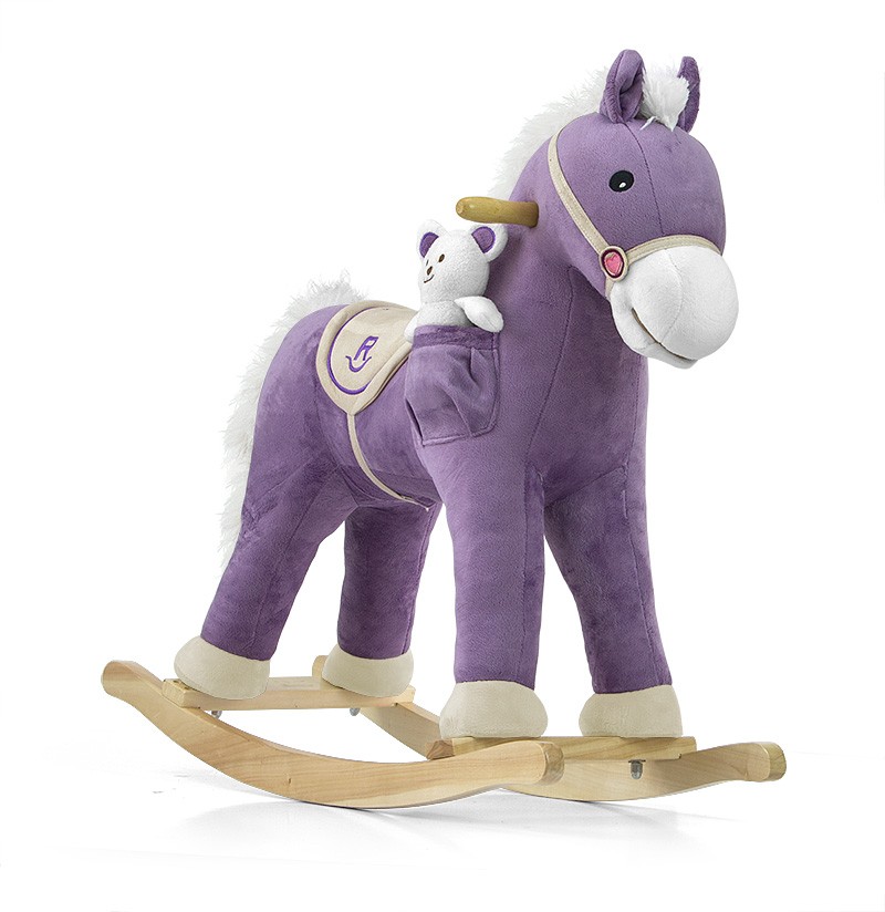 Rocking horse Pony purple Rocking toys