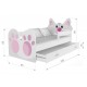 Toddler junior bed Kitty with drawer