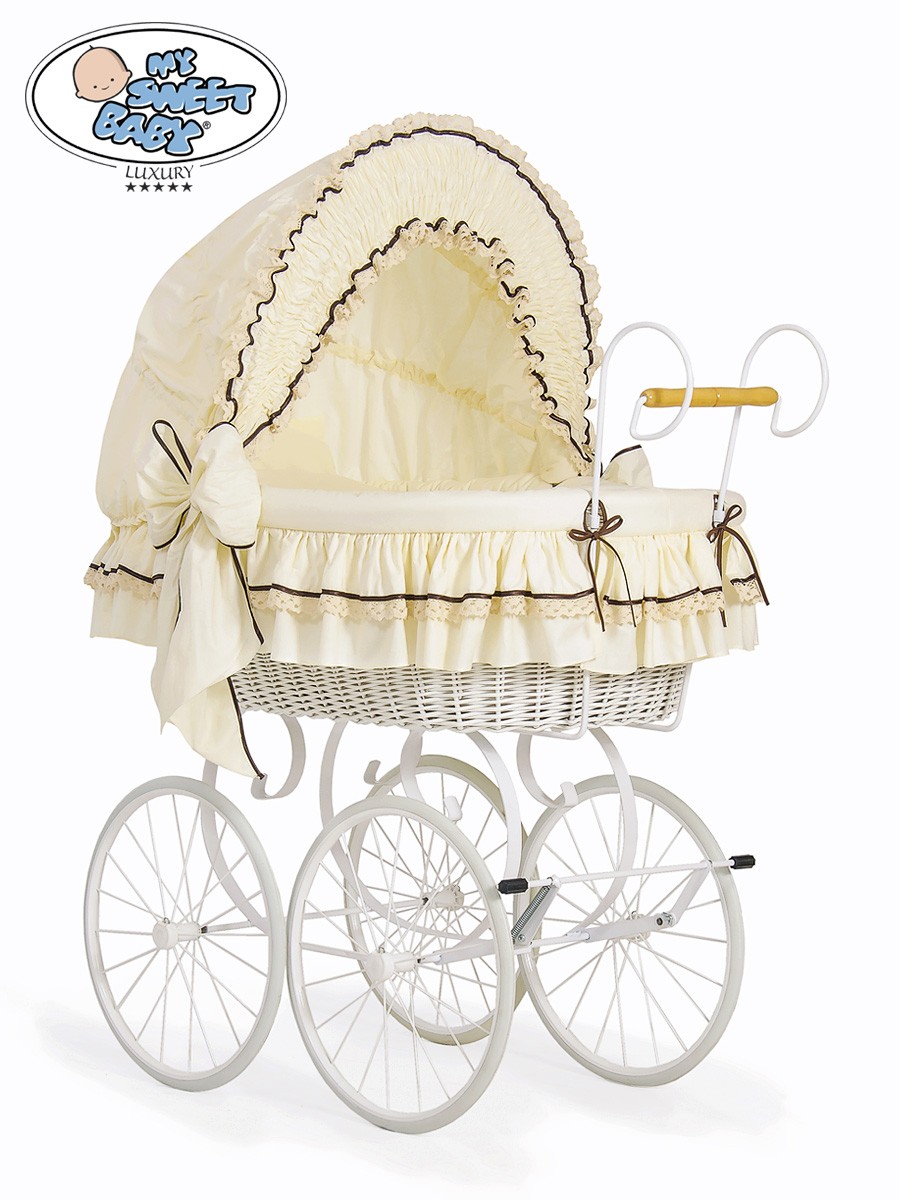 Vintage 2024 wicker crib