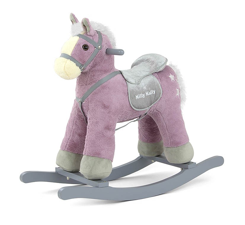 Purple store rocking horse